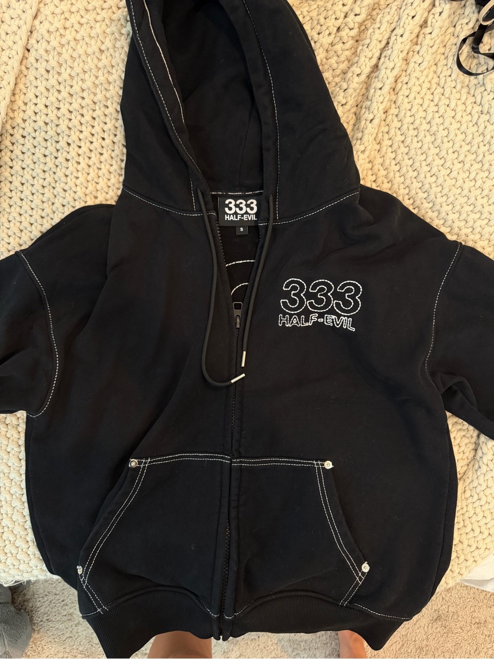 Half Evil 333 Hoodie